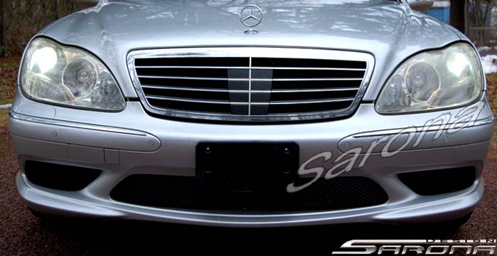 Custom Mercedes S Class  Sedan Front Bumper (2000 - 2002) - $590.00 (Part #MB-097-FB)
